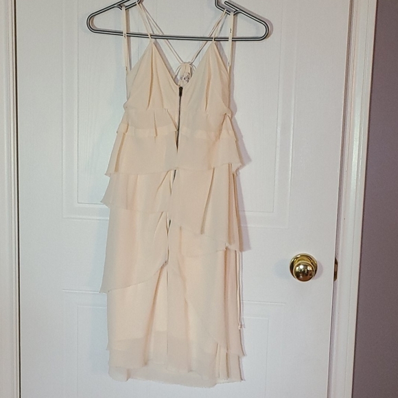 Cream Wilfred ruffle dress XXS - Picture 2 of 8